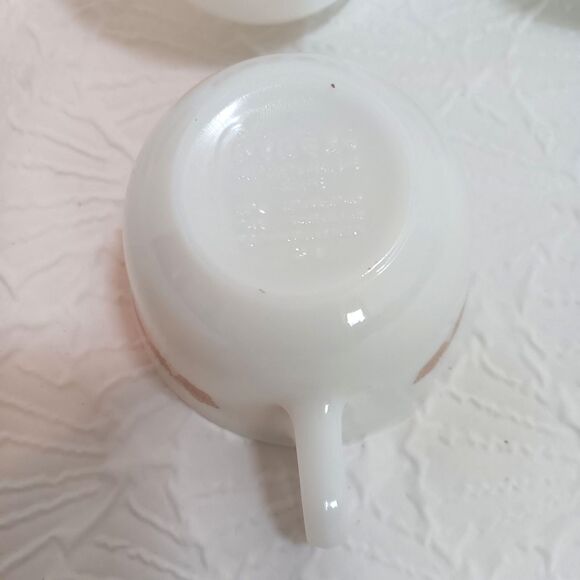 Set Of 6 Pyrex Woodland Brown Floral Coffee Cups 1970s Mid Century - Picture 10 of 10